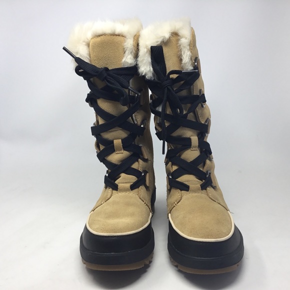 Sorel Women's Tivoli IV Tall Waterproof Insulated Snow Boots in Tan Size 7.5 - Picture 2 of 15